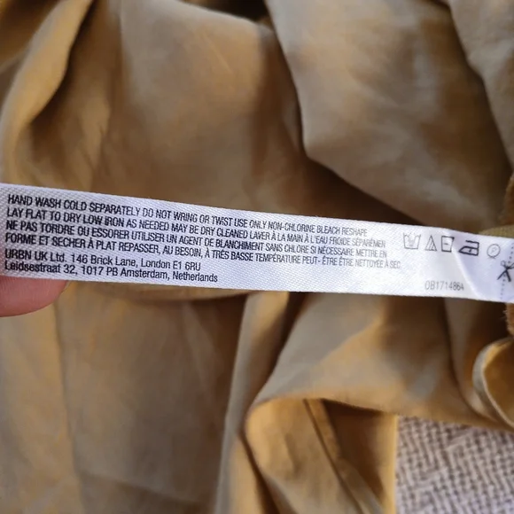 free people ♡ make you mine 1/2 half slip lace satin skirt bitter oil yellow - Picture 9 of 13